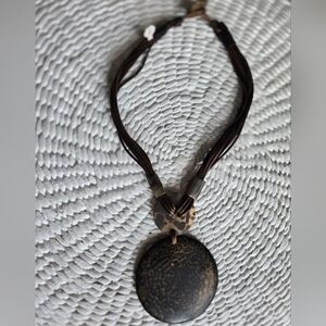 18" Boho Brown Statement Necklace